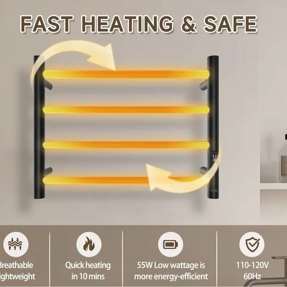 FLORY 4 Bars Towel Warmer for Bathroom
